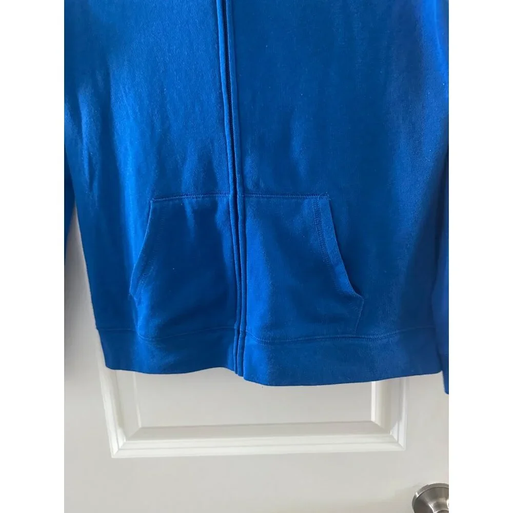 Justice Girls Blue Faux Fur Lined Hoodie With Love Hope Justice Dream Graphic Si
